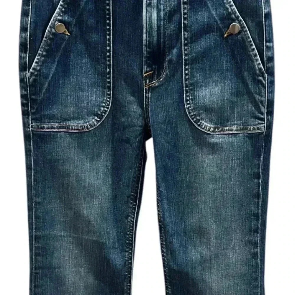 Frame Le Crop Ankle Flare Triple Button High Waist Jeans Size 26 - Picture 8 of 8
